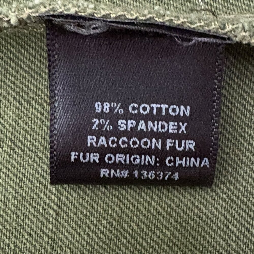 Two Penny Lane Maxwell Field Jacket Olive Green Women’s S Army Style Grunge Hip - Picture 15 of 16